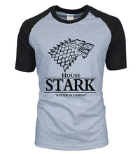 Load image into Gallery viewer, Winter is Coming Gray Black T-Shirt