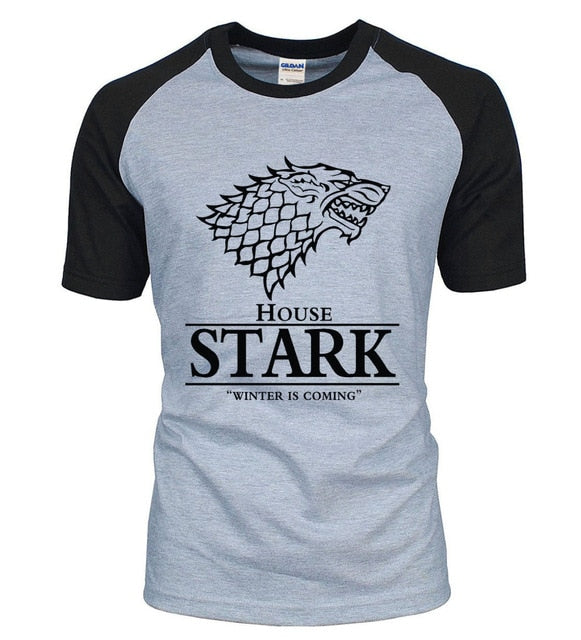 Winter is Coming Gray Black T-Shirt