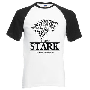 Winter is Coming Gray Black T-Shirt