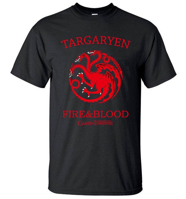 Targaryen Fire & Blood Game of Thrones T-Shirts